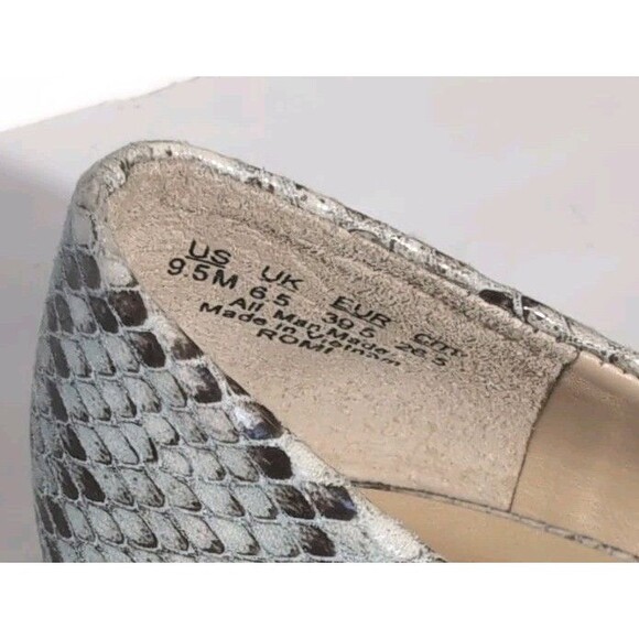 Franco Sarto Snakeskin Women's Heels size 9.5 With 2 Inch Block Heels - Picture 7 of 10